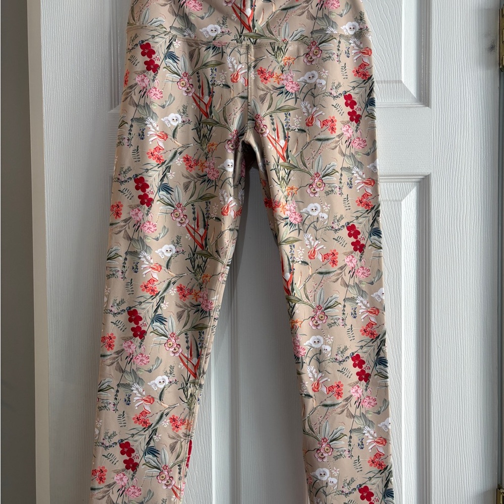 Floral Patterned Workout Pants